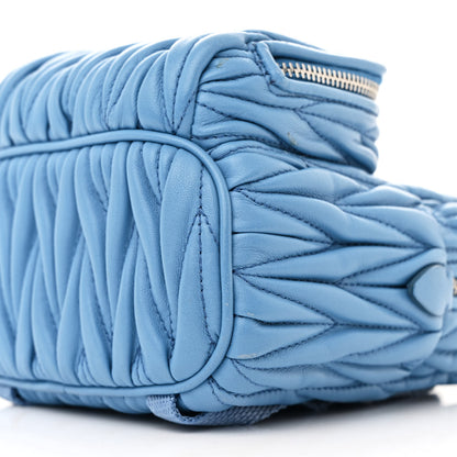 Miu Miu Nappa Matelasse Mini Backpack Blue 11 of 13