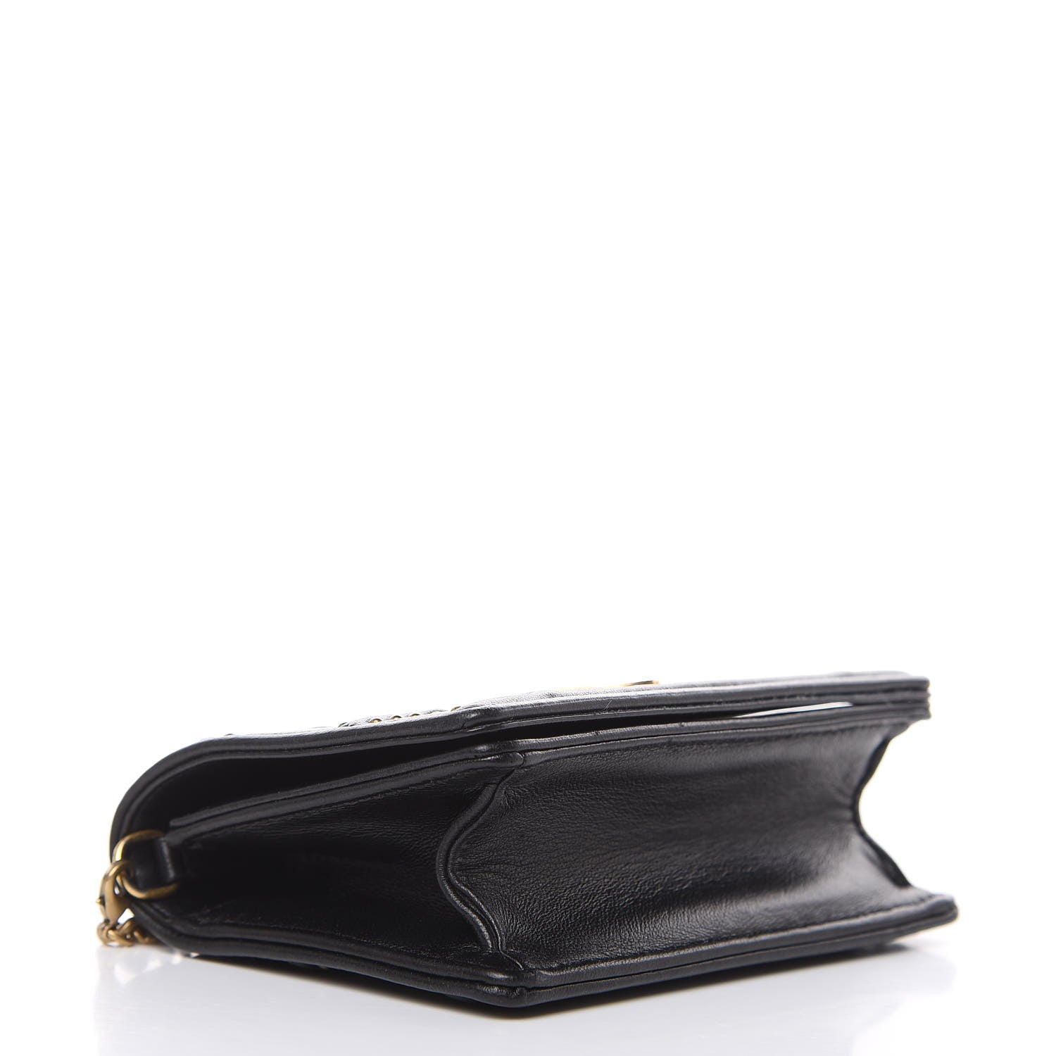 Christian Dior Lambskin Studded Micro Diorama Flap Bag Black 4 of 16