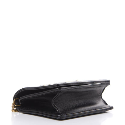 Christian Dior Lambskin Studded Micro Diorama Flap Bag Black 4 of 16