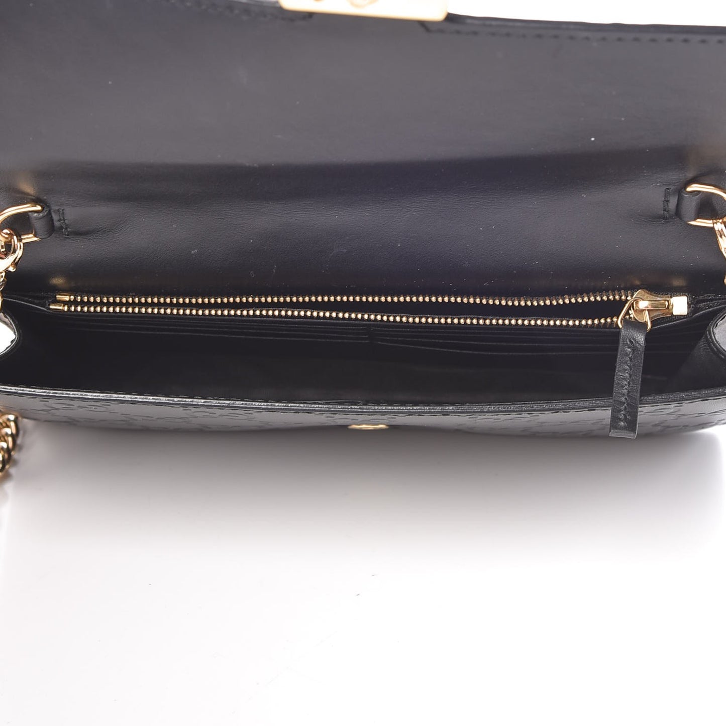 Guccissima Icon Chain Wallet Black