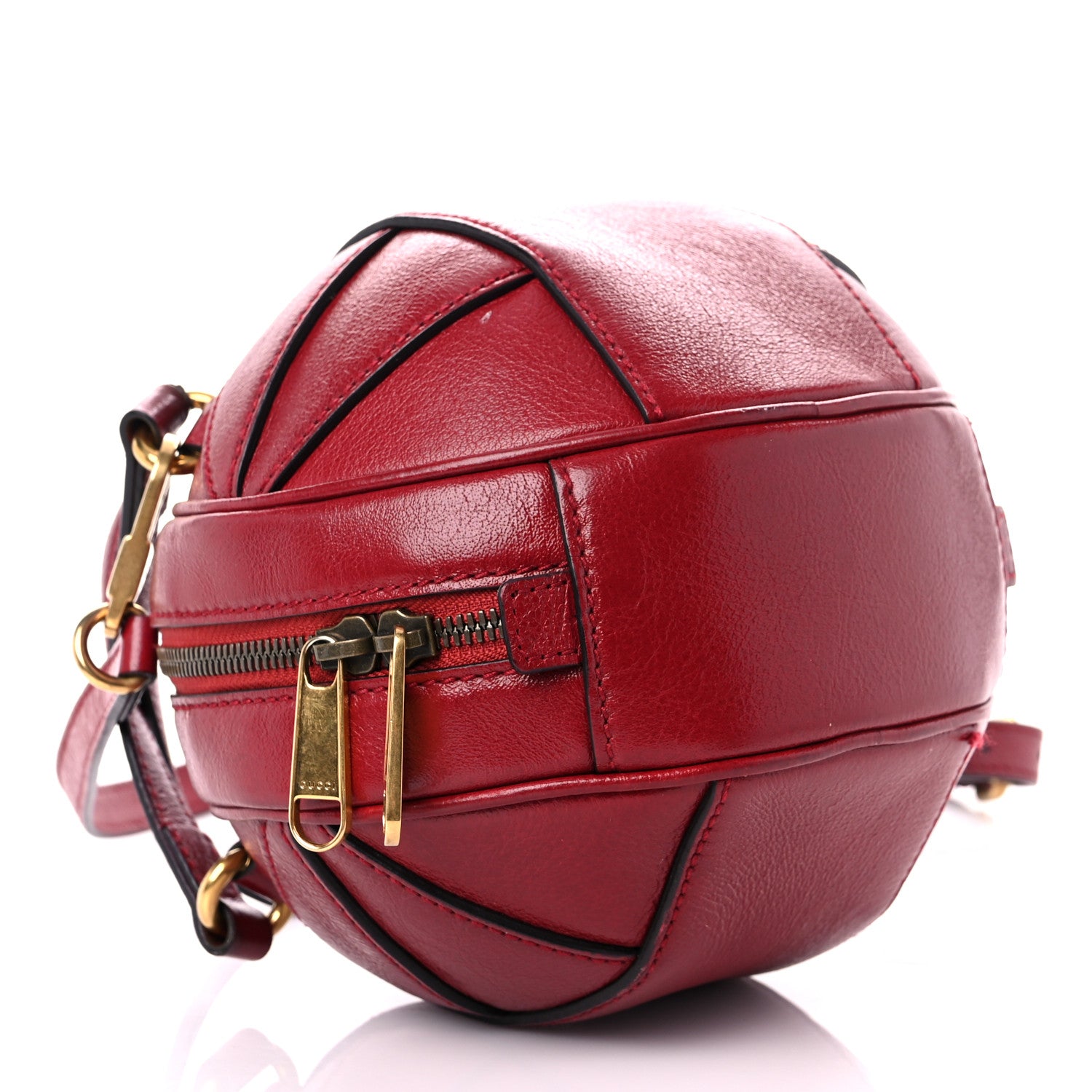 Gucci Piuma Lux Energy Mini Tifosa Basketball Shaped Shoulder Bag Romantic Cerise 4 of 18