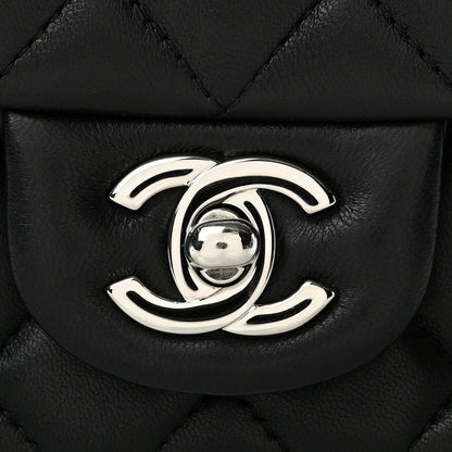 Chanel Lambskin Quilted Mini Square Flap Black 12 of 13