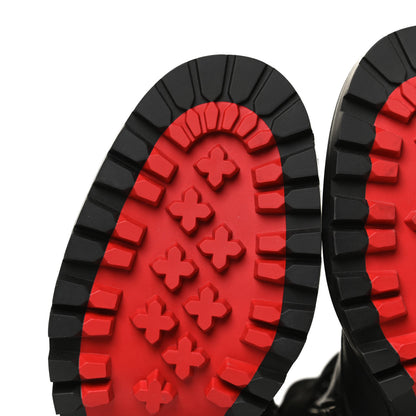 Christian Louboutin Calfskin Winter Spikes 70 Combat Boots 37 Black 8 of 10