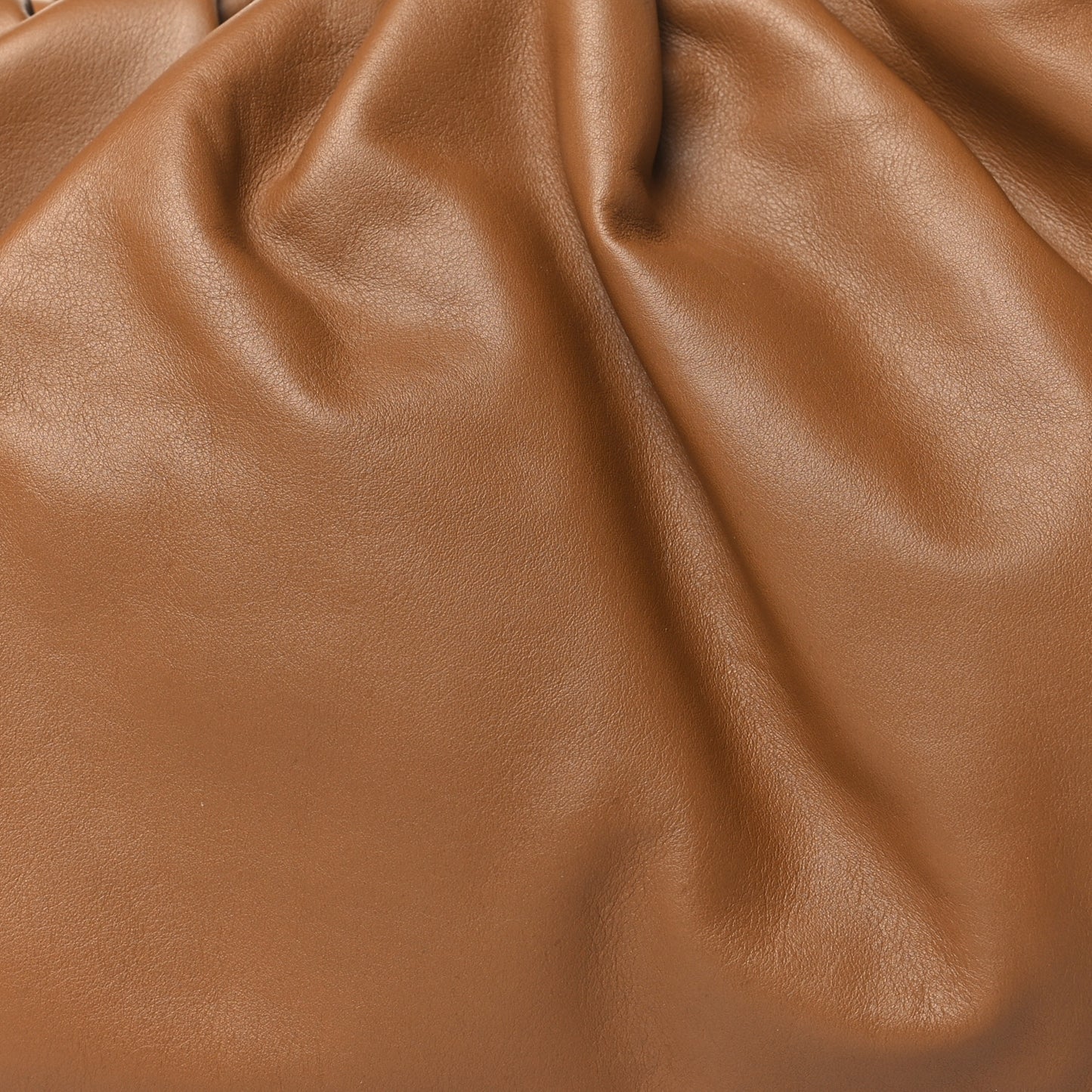 Smooth Butter Calf The Pouch Oversized Clutch Cammello