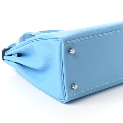 Hermes Epsom Candy Kelly Retourne 32 Celeste Mykonos 6 of 11