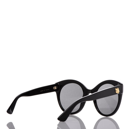 Gucci Round GG Sunglasses GG0028S Black 4 of 6