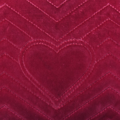 Gucci Velvet Matelasse Small GG Marmont Shoulder Bag Light Raspberry Rose 19 of 20