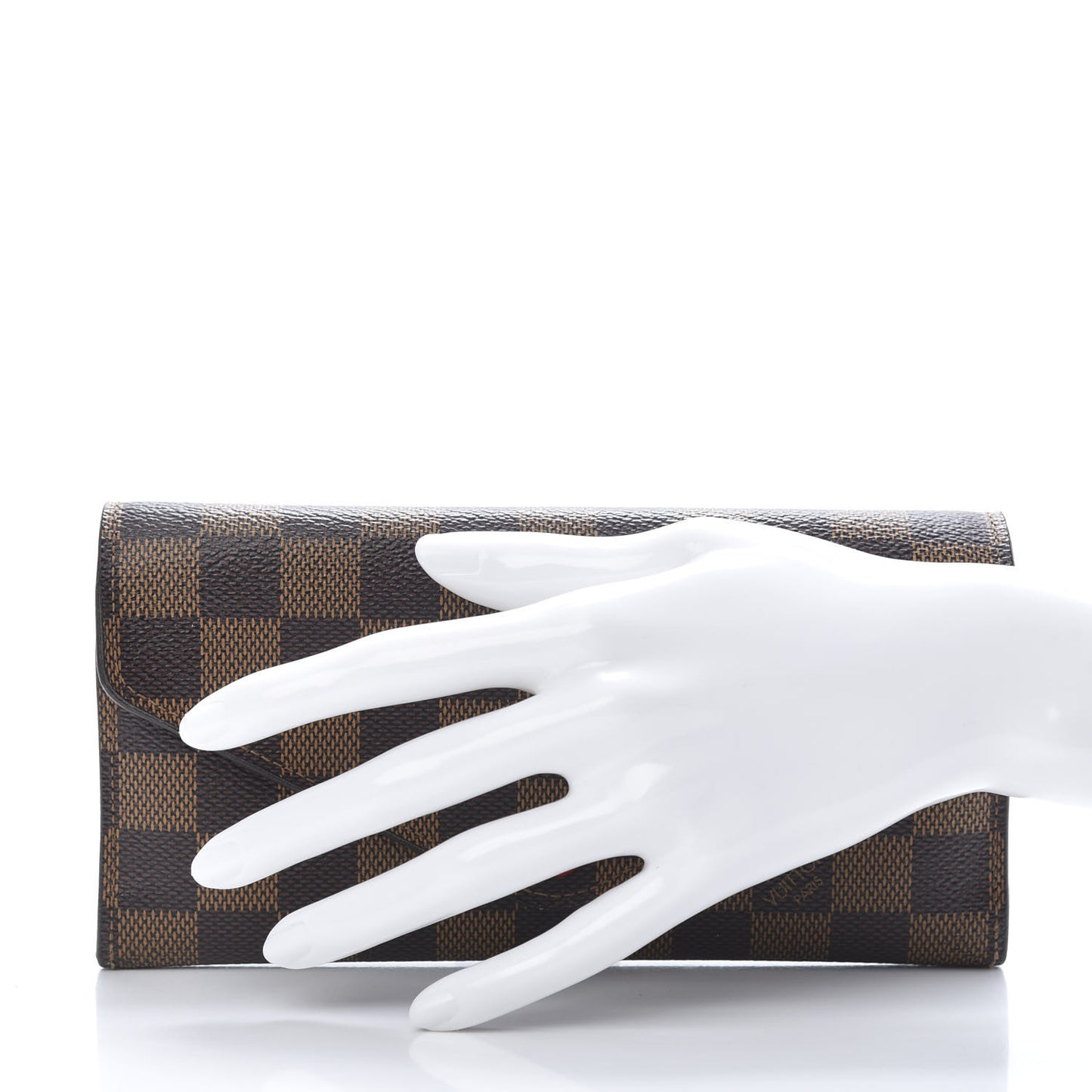 Damier Ebene Josephine Wallet Red