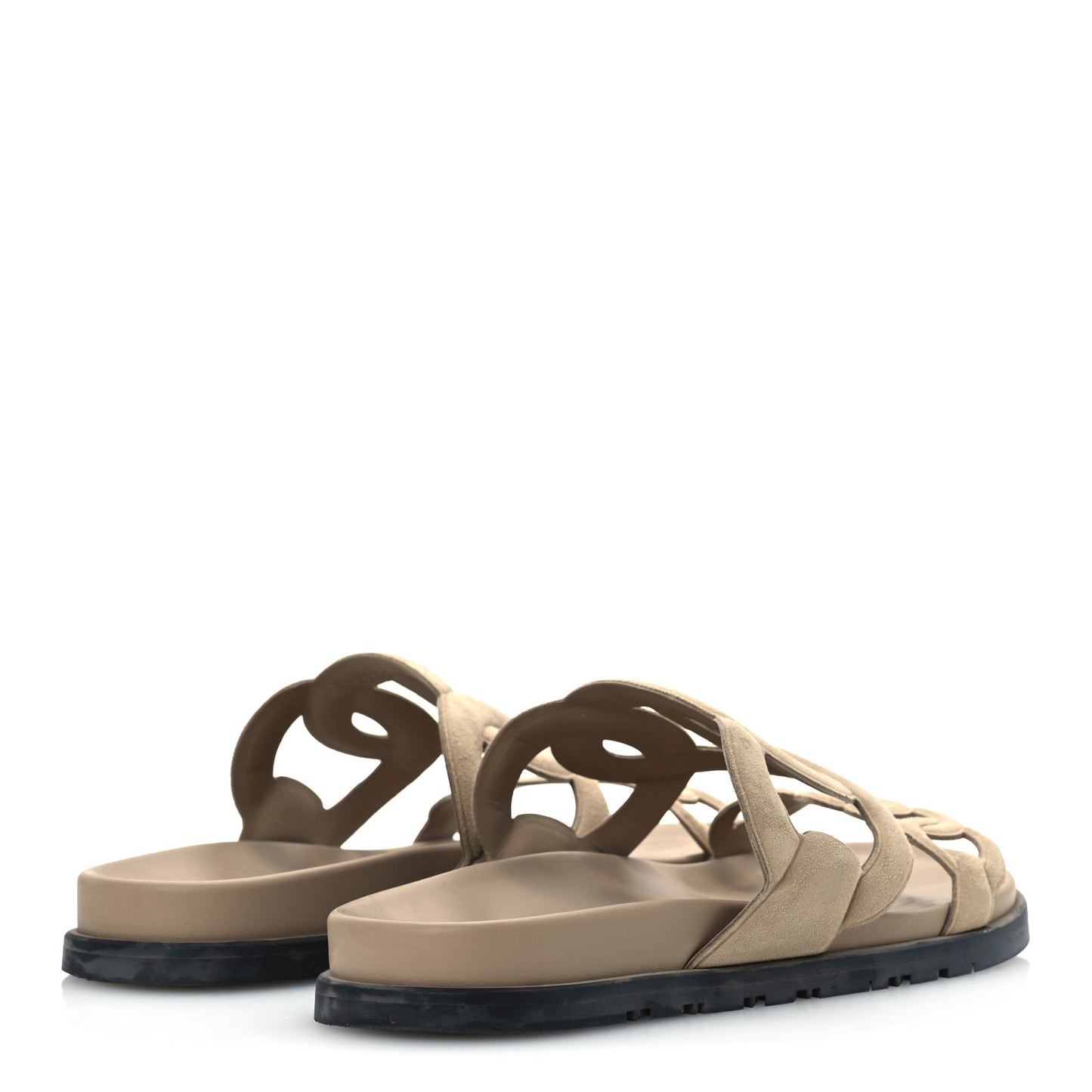Suede Goatskin Extra Sandals 39 Beige Argile
