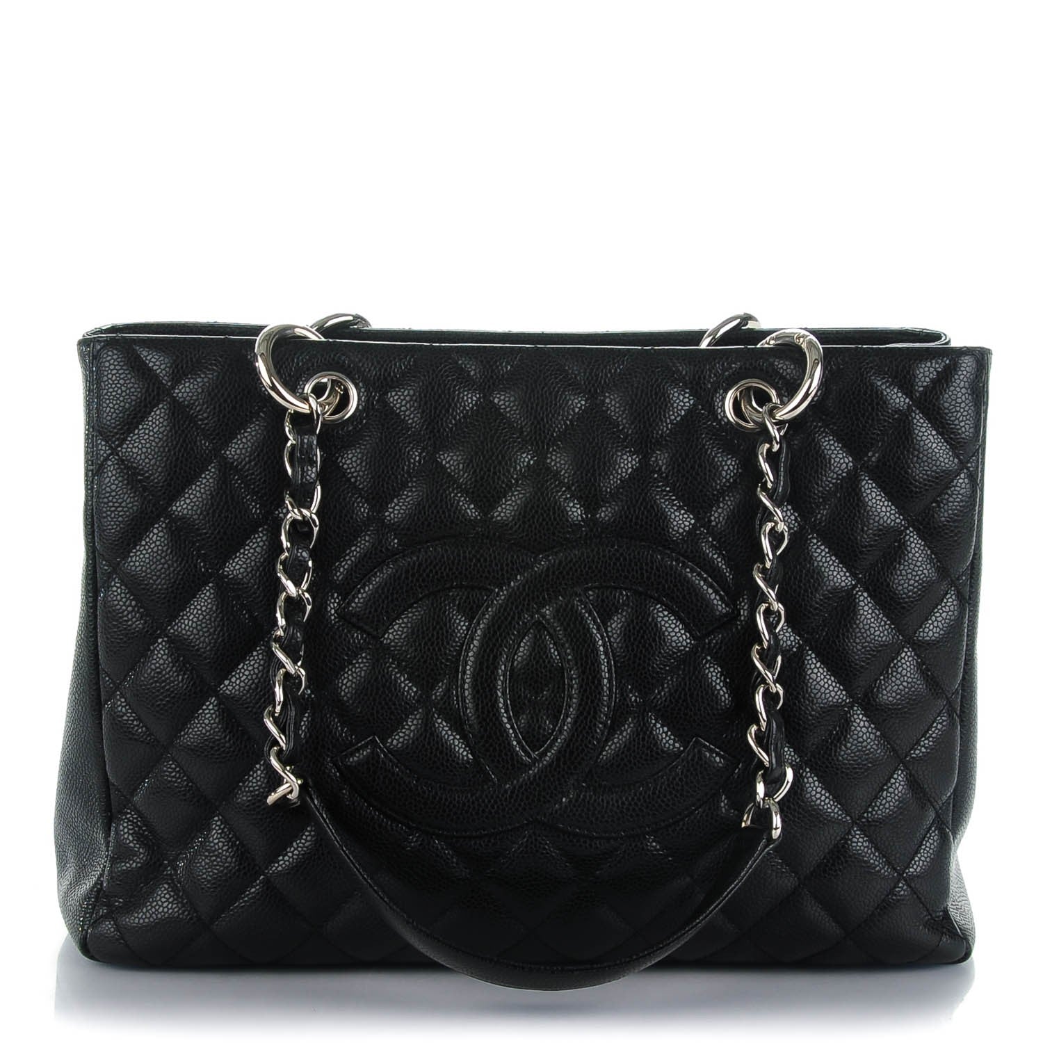 Chanel Caviar Quilted Grand Shopping Tote GST Black 1 of 7