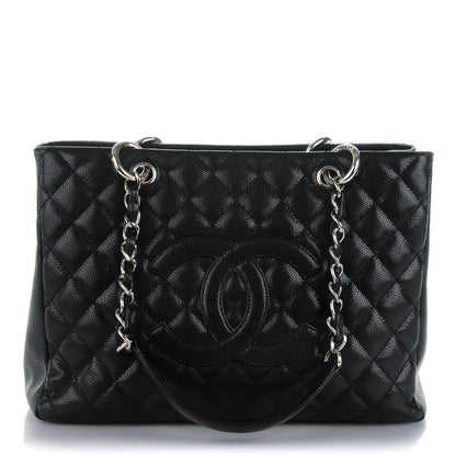 Chanel Caviar Quilted Grand Shopping Tote GST Black 1 of 7