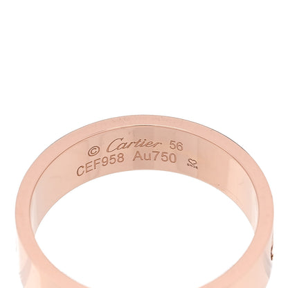 Cartier 18K Pink Gold 5.5mm LOVE Ring 56 7.75 4 of 5
