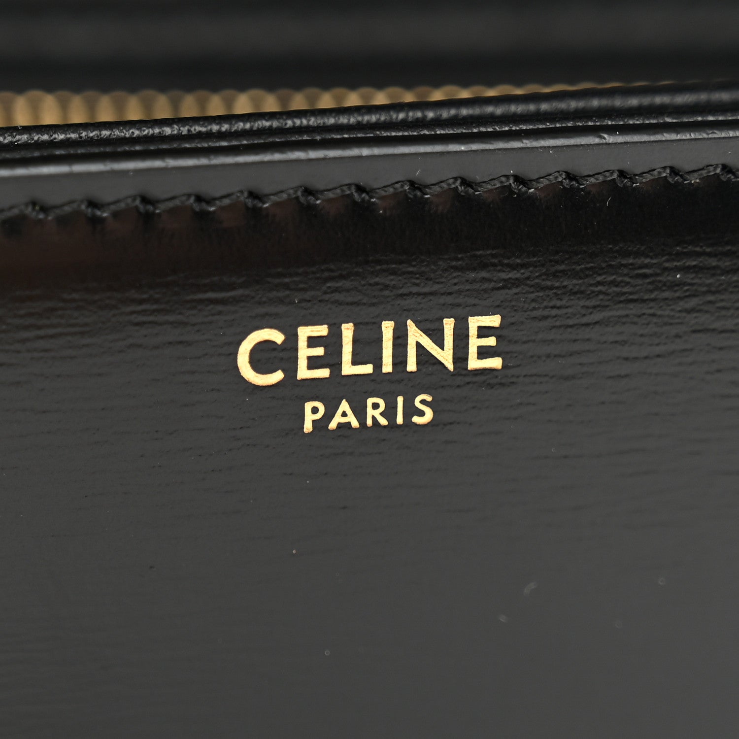 Celine Shiny Calfskin Teen Triomphe Black 6 of 10