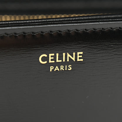 Celine Shiny Calfskin Teen Triomphe Black 6 of 10