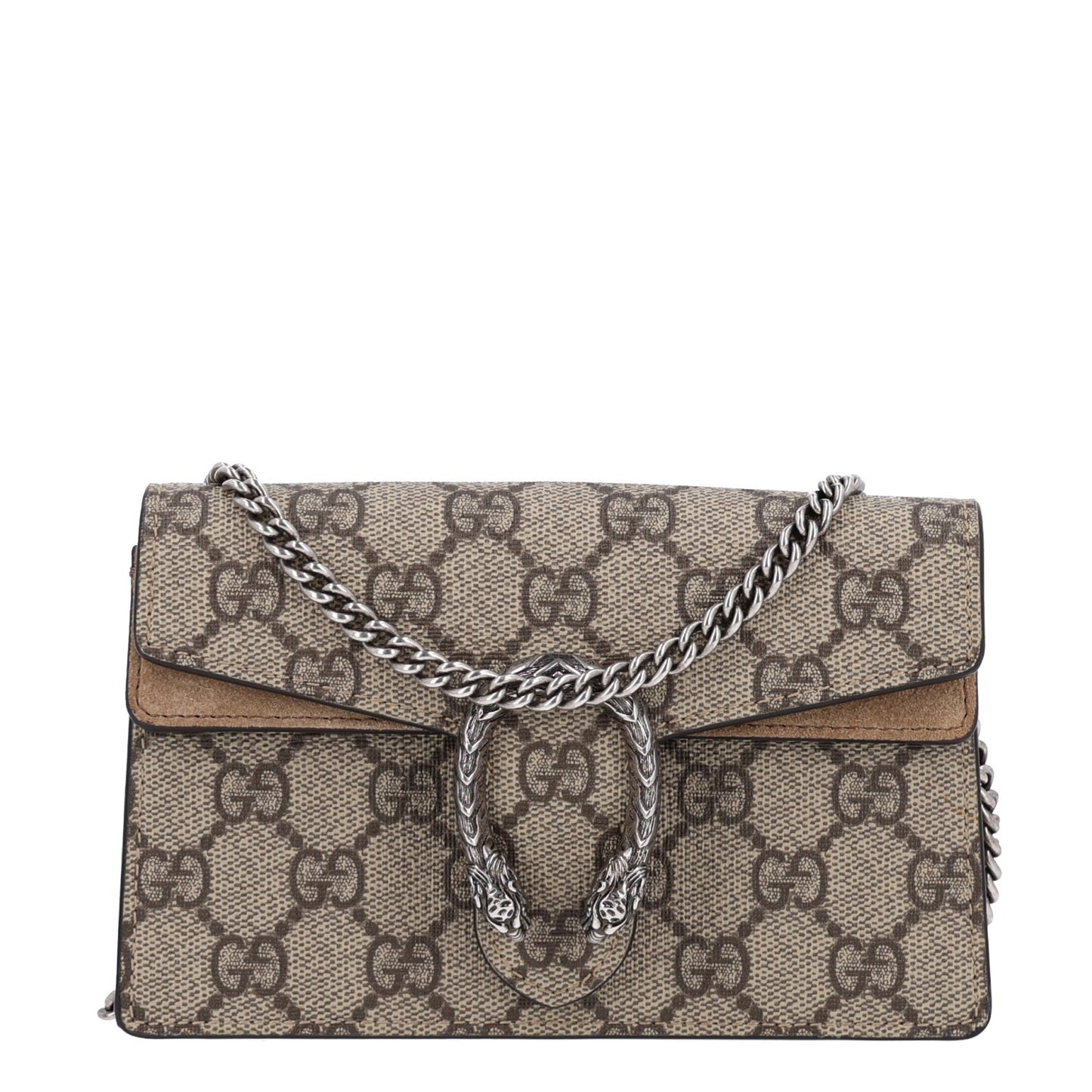 GG Supreme Monogram Super Mini Dionysus Shoulder Bag Taupe
