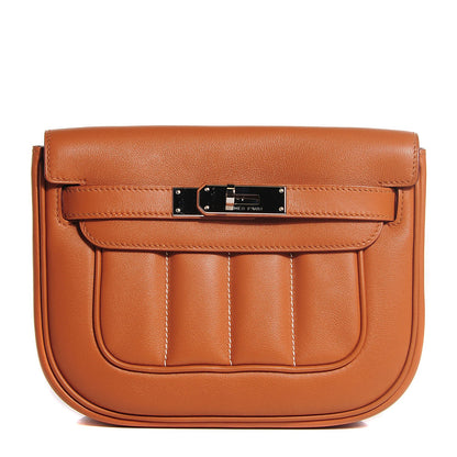 Hermes Veau Swift Mini Sac Berline Gold 1 of 14