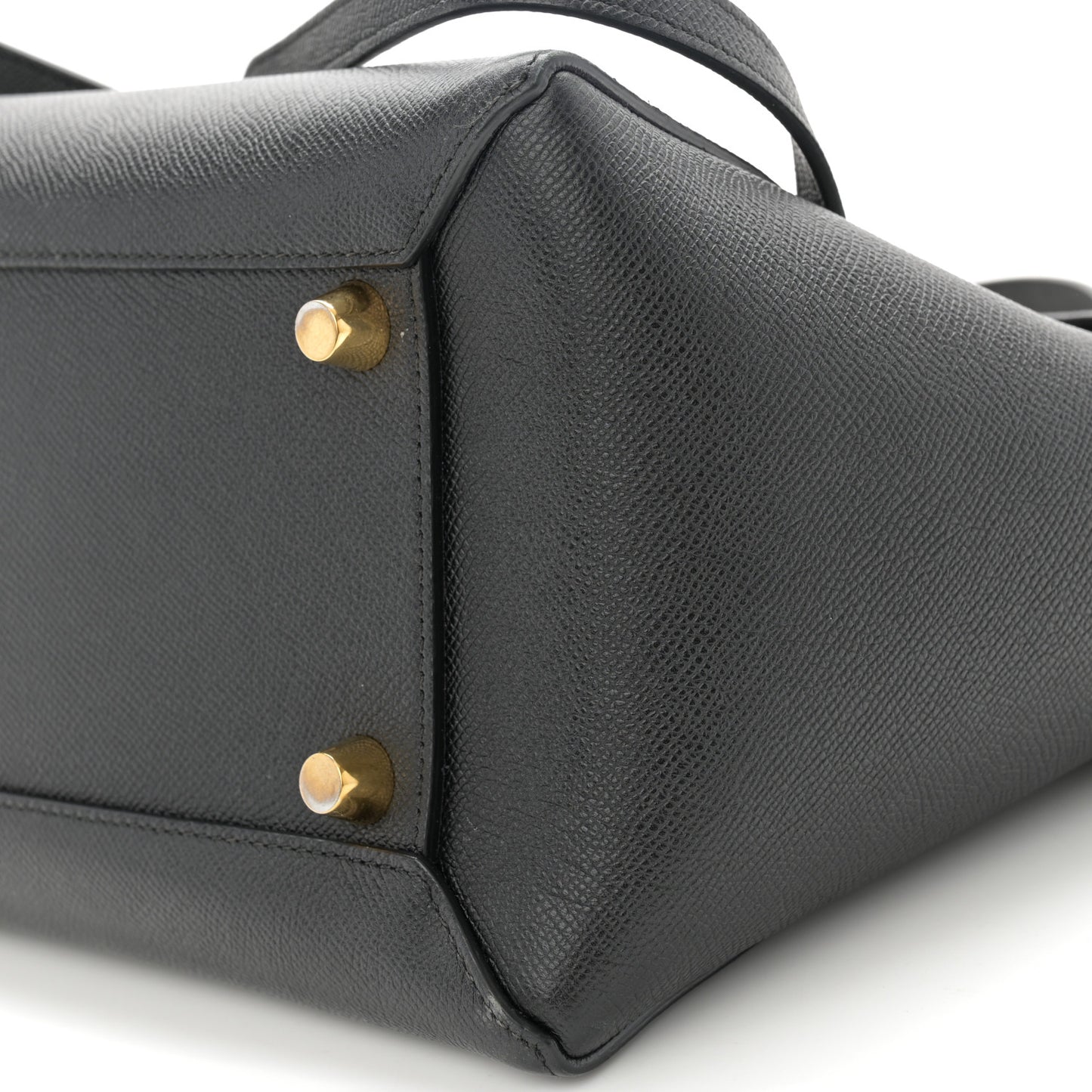 Grained Calfskin Mini Belt Bag Black