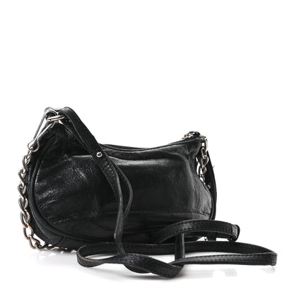 Balenciaga Agneau Arena Le Cagole Mini Purse With Chain Black 3 of 11