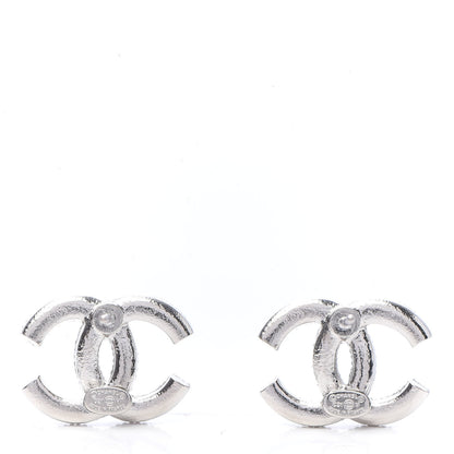 Chanel Crystal CC Earrings Silver 4 of 5