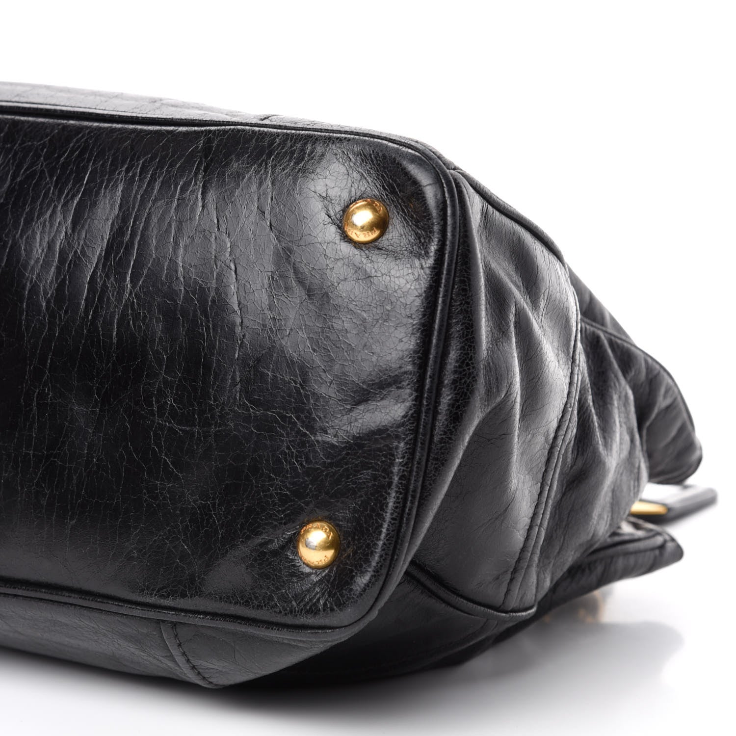 Prada Glace Calfskin Tote Black 7 of 9