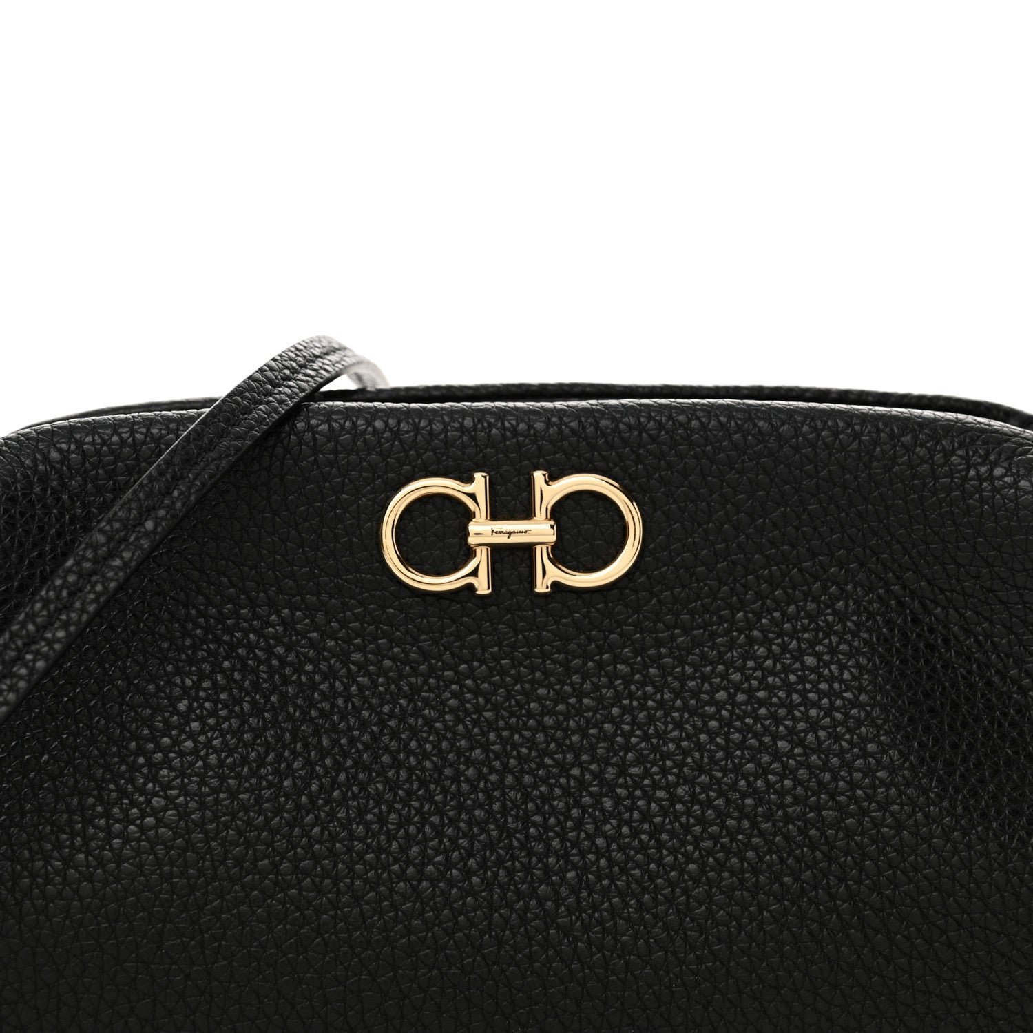 Salvatore Ferragamo Calfskin Small Gancini Crossbody Black 7 of 9