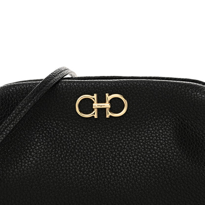 Salvatore Ferragamo Calfskin Small Gancini Crossbody Black 7 of 9