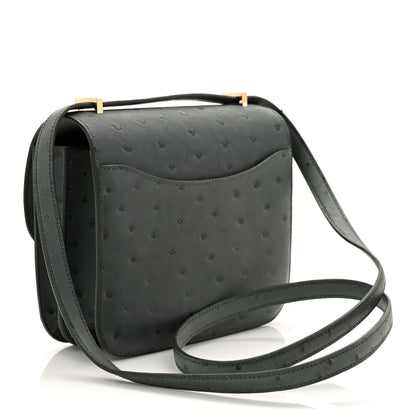 Hermes Ostrich Constance 18 Vert Amande 4 of 12