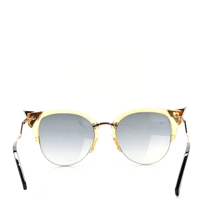 Fendi Metal Iridia Cat Eye Sunglasses FF 0041/S Gold 4 of 8