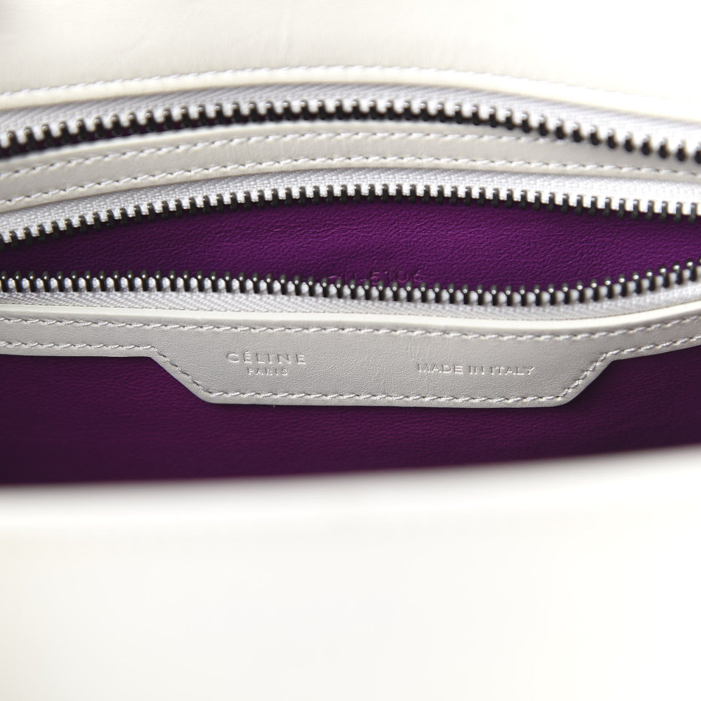 Smooth Calfskin Micro Luggage White Magenta