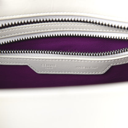 Celine Smooth Calfskin Micro Luggage White Magenta 8 of 10