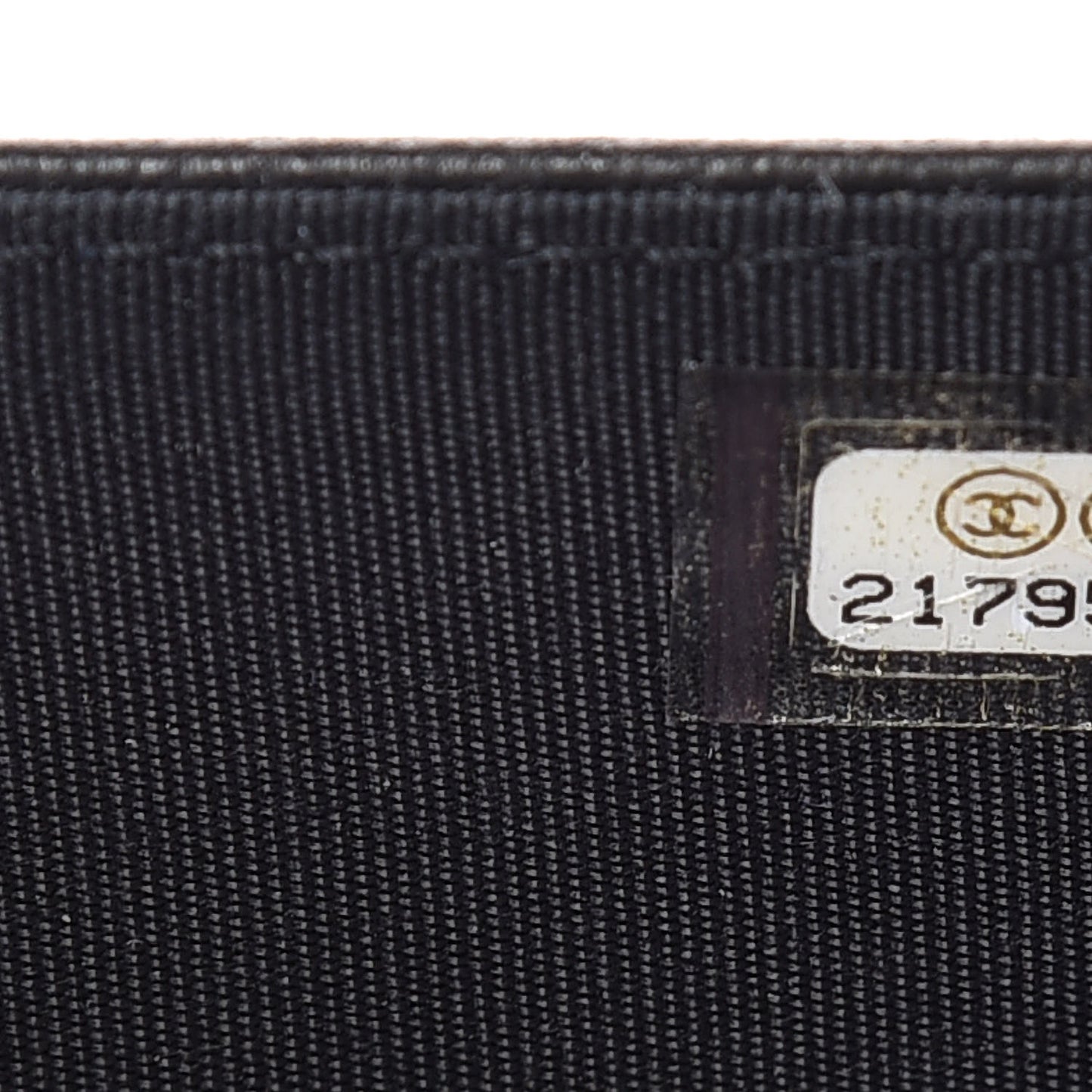 Lambskin Quilted Diamond CC Wallet On Chain WOC Black
