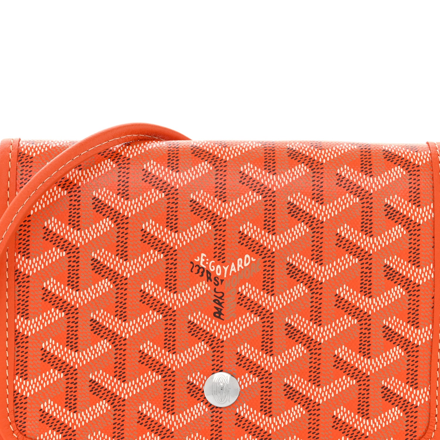 Goyard Goyardine Plumet Wallet Clutch Orange 7 of 9