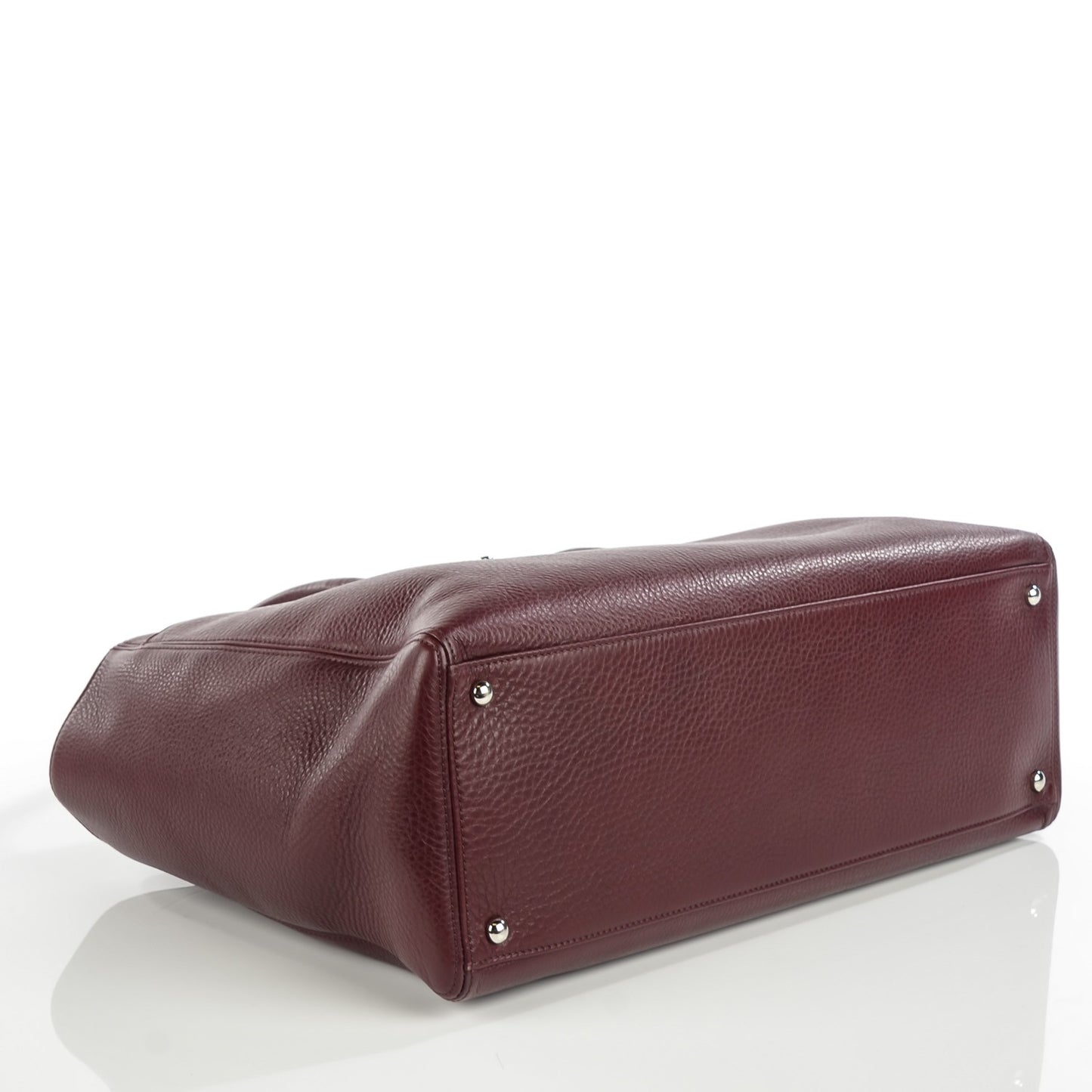 Deerskin Cerf Executive Shopper Tote Burgundy