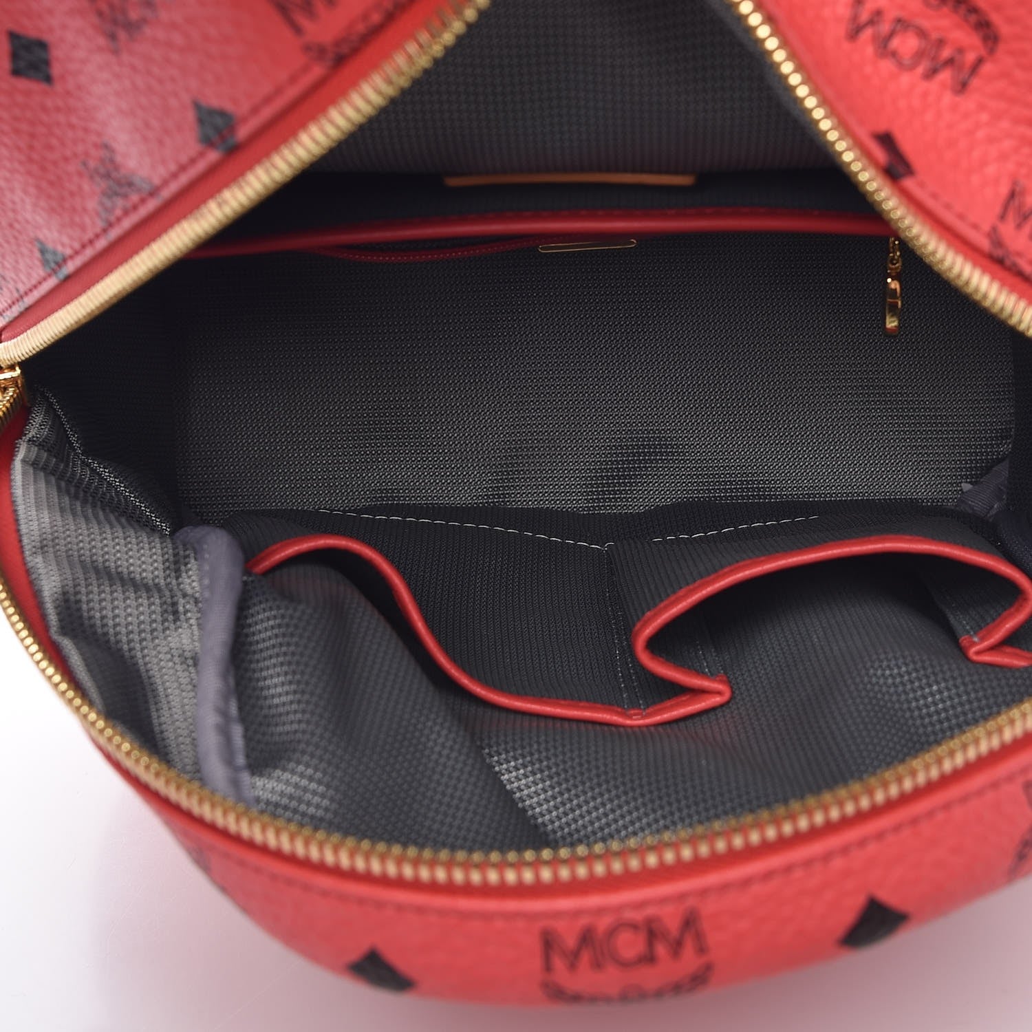 MCM Visetos Side Stud Small Stark Backpack Corail 5 of 11