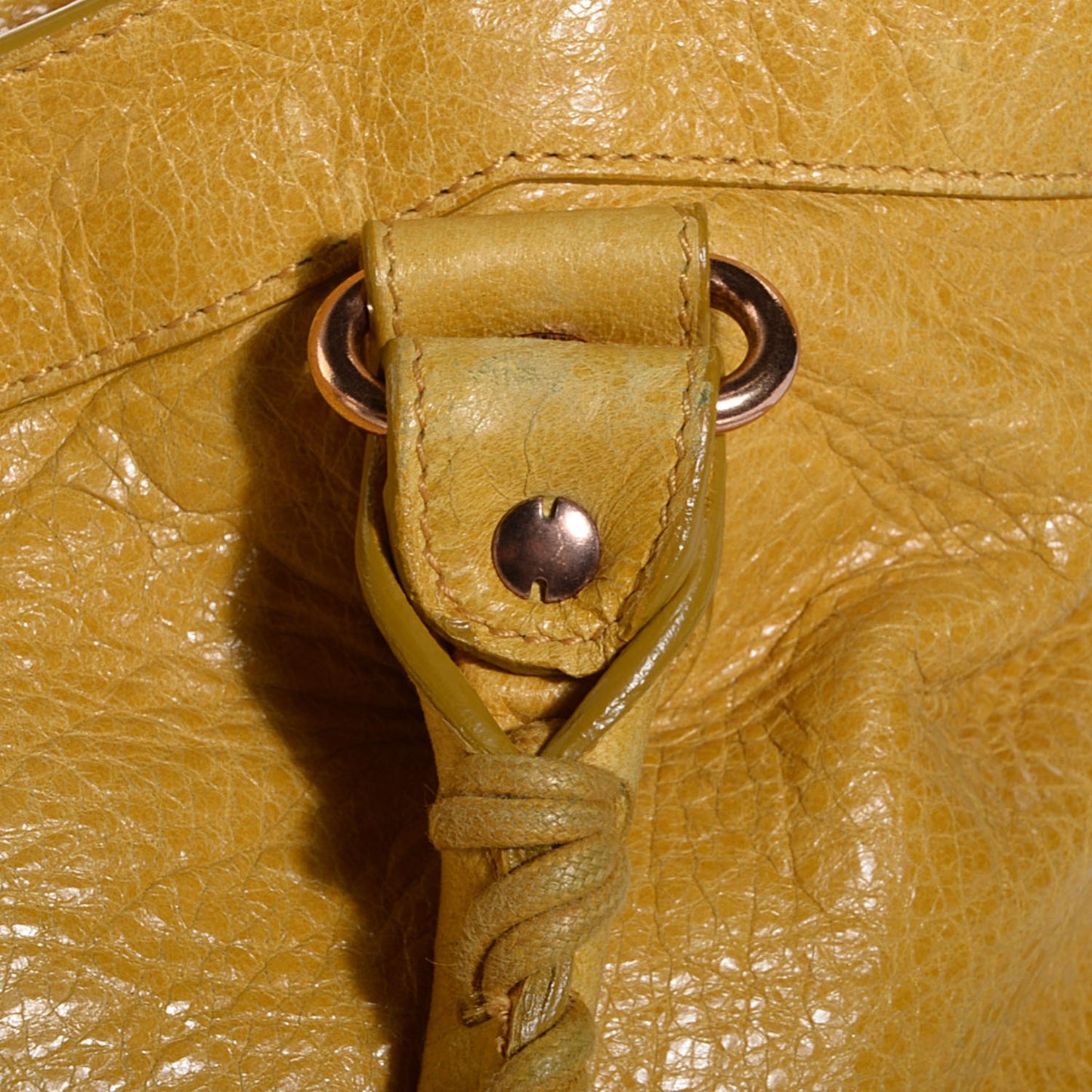 Agneau Giant 12 Rose Gold Hardware Town Moutarde