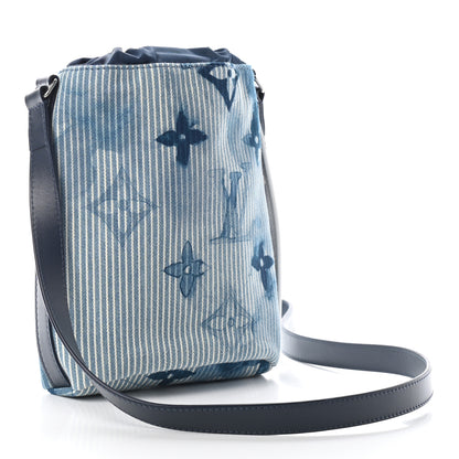 Louis Vuitton Hickory Stripes Denim Monogram Watercolor Sac Marin BB Blue 3 of 8