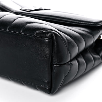 Saint Laurent Calfskin Y Quilted Monogram Small Loulou Chain Satchel Black 11 of 16