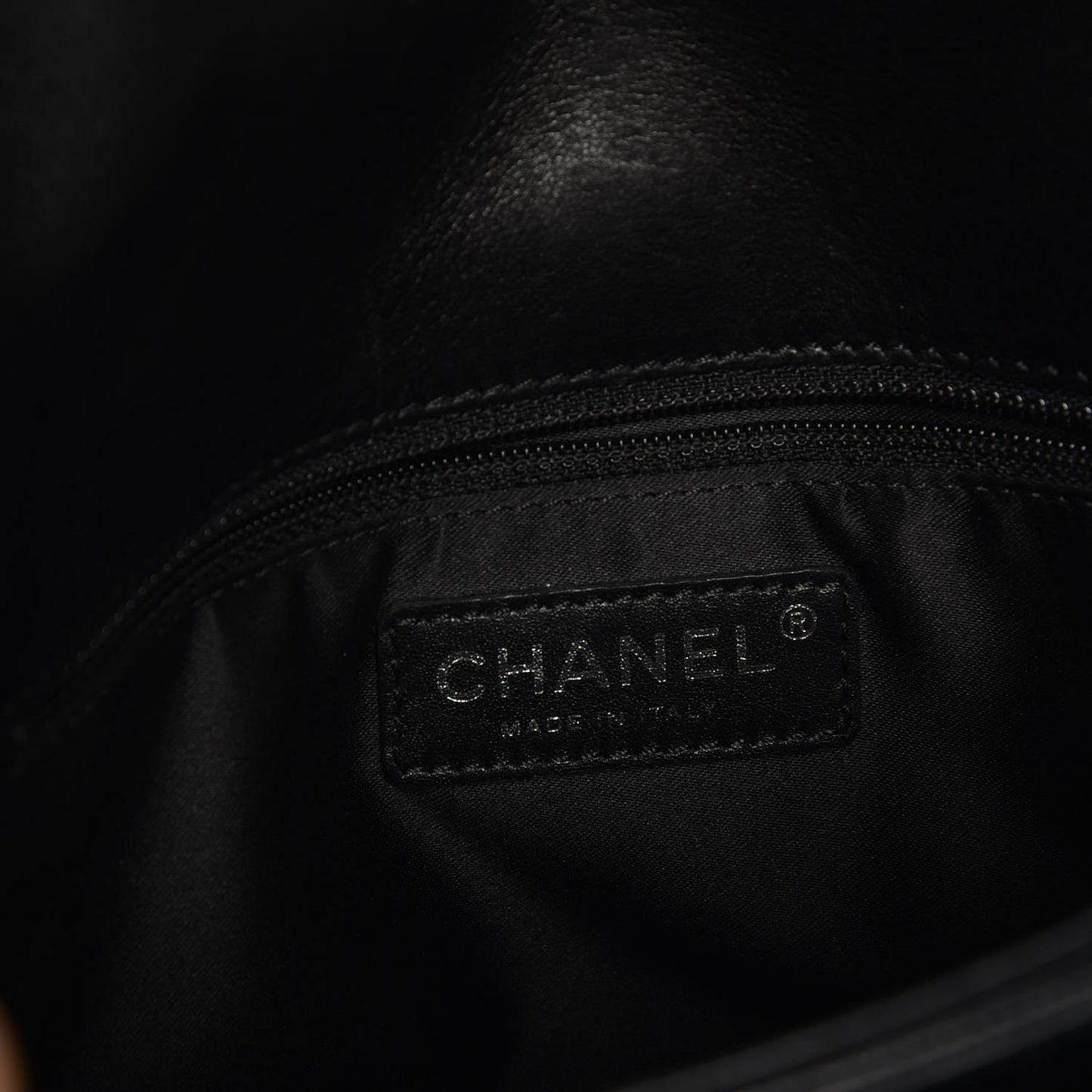Lambskin Quilted 3 Accordion Flap Bag Black