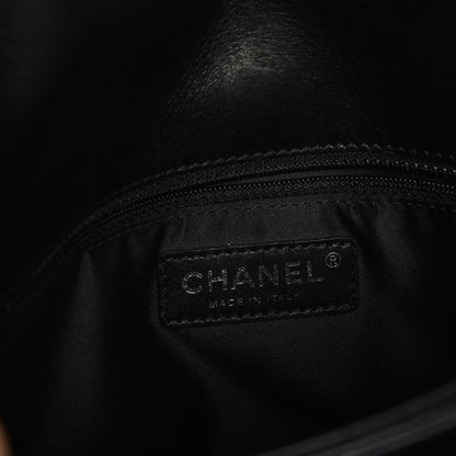 Chanel Lambskin Quilted 3 Accordion Flap Bag Black 7 of 9