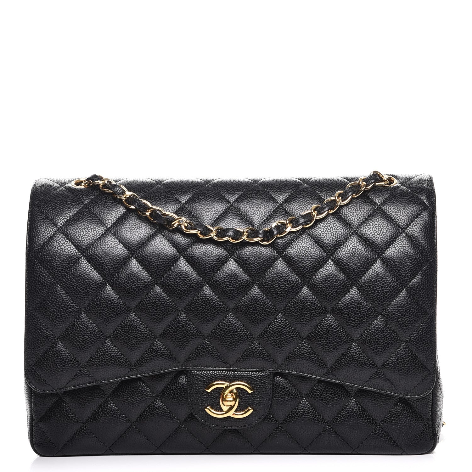 Chanel Caviar Quilted Maxi Double Flap Black 1 of 8