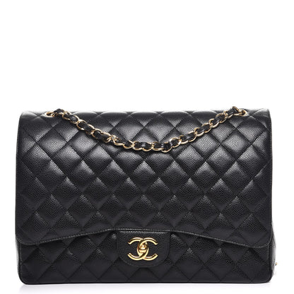 Chanel Caviar Quilted Maxi Double Flap Black 1 of 8