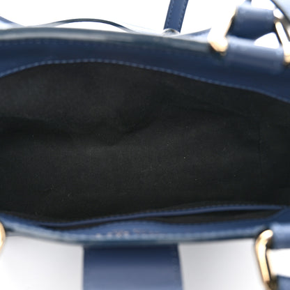Jimmy Choo Calfskin Small Lockett Tote Jeans 5 of 11