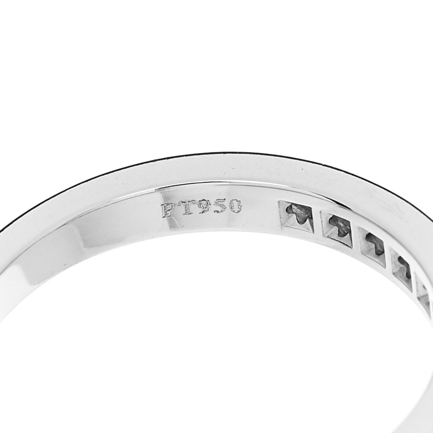 Platinum Diamond 2.5mm Half Circle Wedding Band Ring 47 4