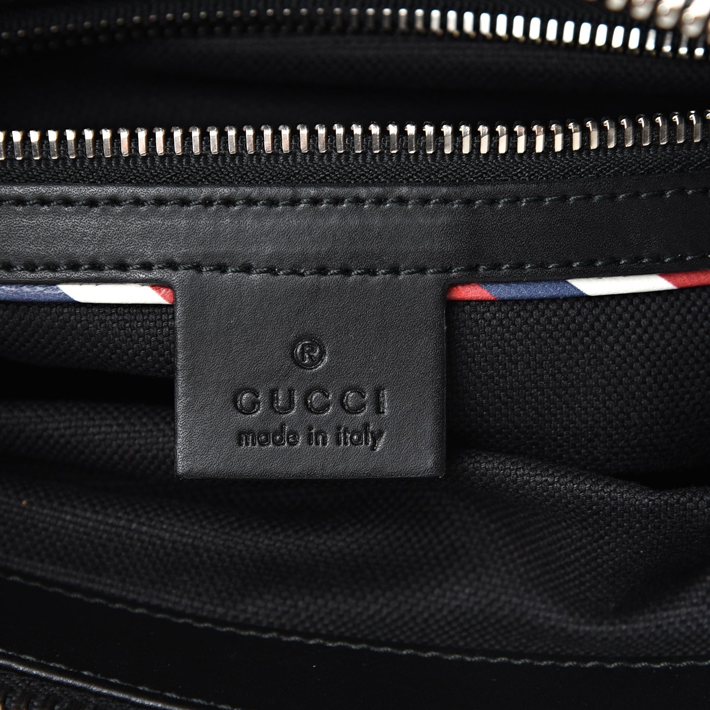 GG Supreme Monogram Night Courrier Flat Messenger Bag Black Multicolor