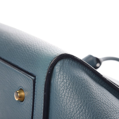 Celine Grained Calfskin Small Tie Knot Tote Denim 14 of 14