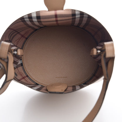 Burberry Calfskin Small Lorne Bucket Crossbody Natural 5 of 12