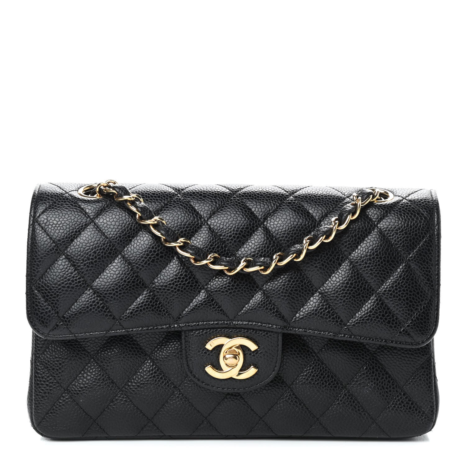 Chanel Caviar Quilted Small Double Flap Black 1 of 9