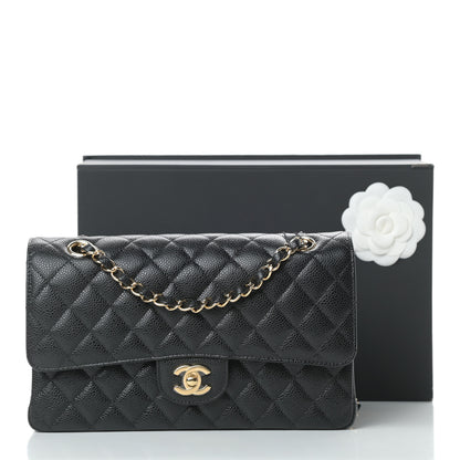 Chanel Caviar Quilted Medium Double Flap Black 11 of 11