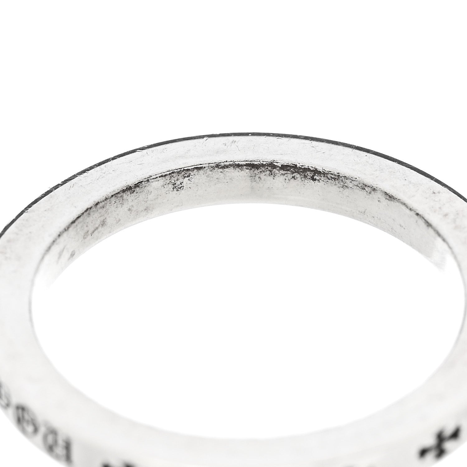 Chrome Hearts Sterling Silver CH Las Vegas Fck You Spacer Ring 65 11 5 of 5