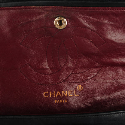 Chanel Lambskin Quilted Medium Double Flap Navy 7 of 9